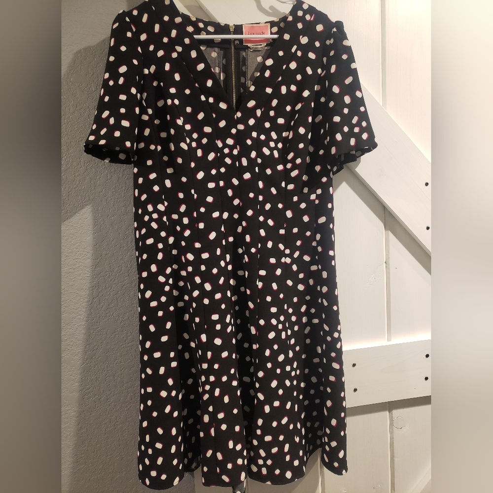 Kate Spade Black Dress with Pink and White Accents